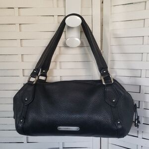 Cole Hann Black Women's Pebbled Leather Shoulder Bag
